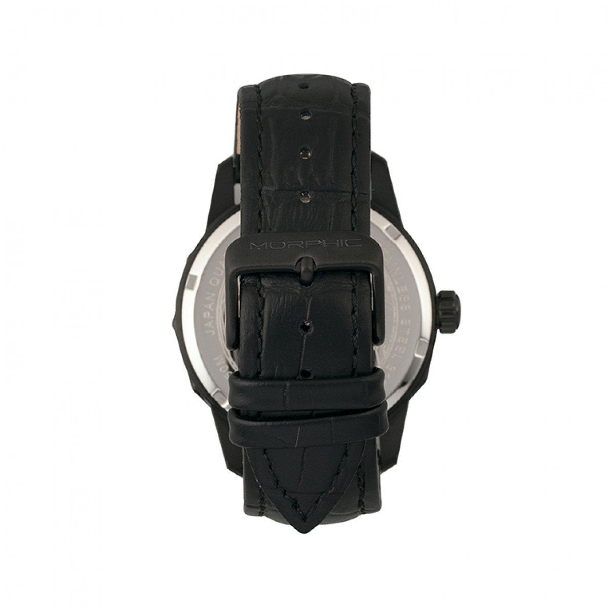 Morphic M56 Series Leather-Band Watch w/Date