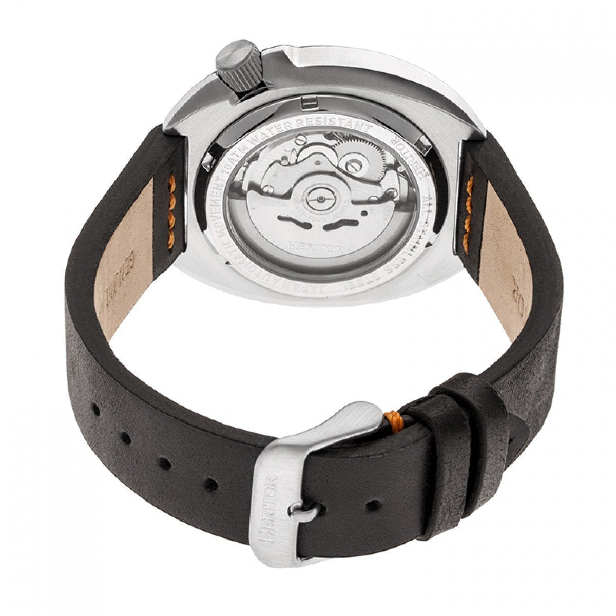 Heritor Automatic Morrison Leather-Band Watch w/Date