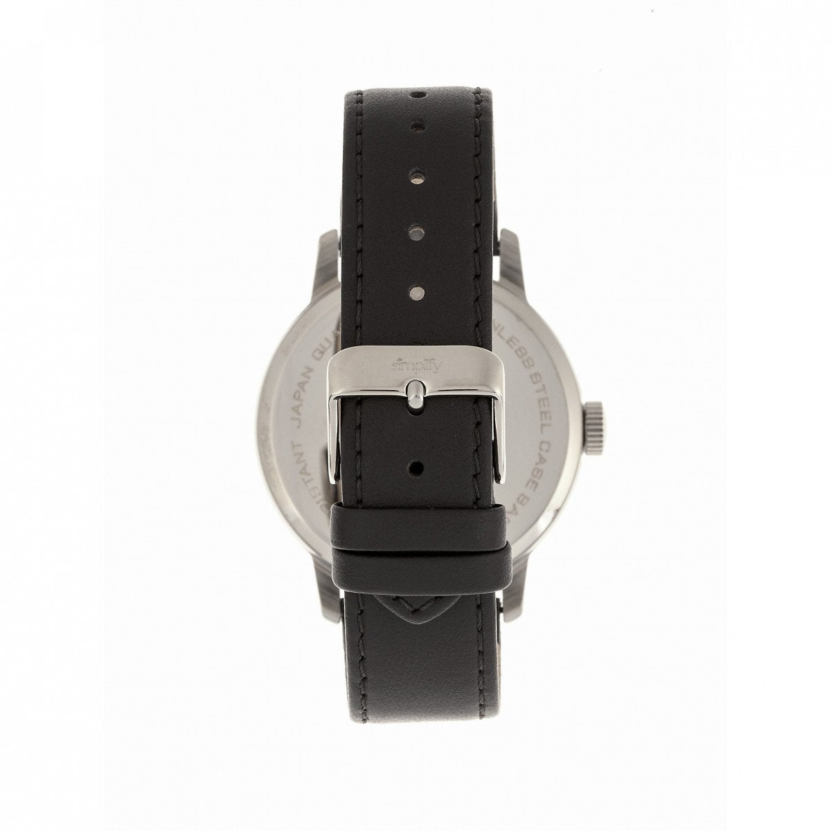 Simplify The 3400 Leather-Band Watch