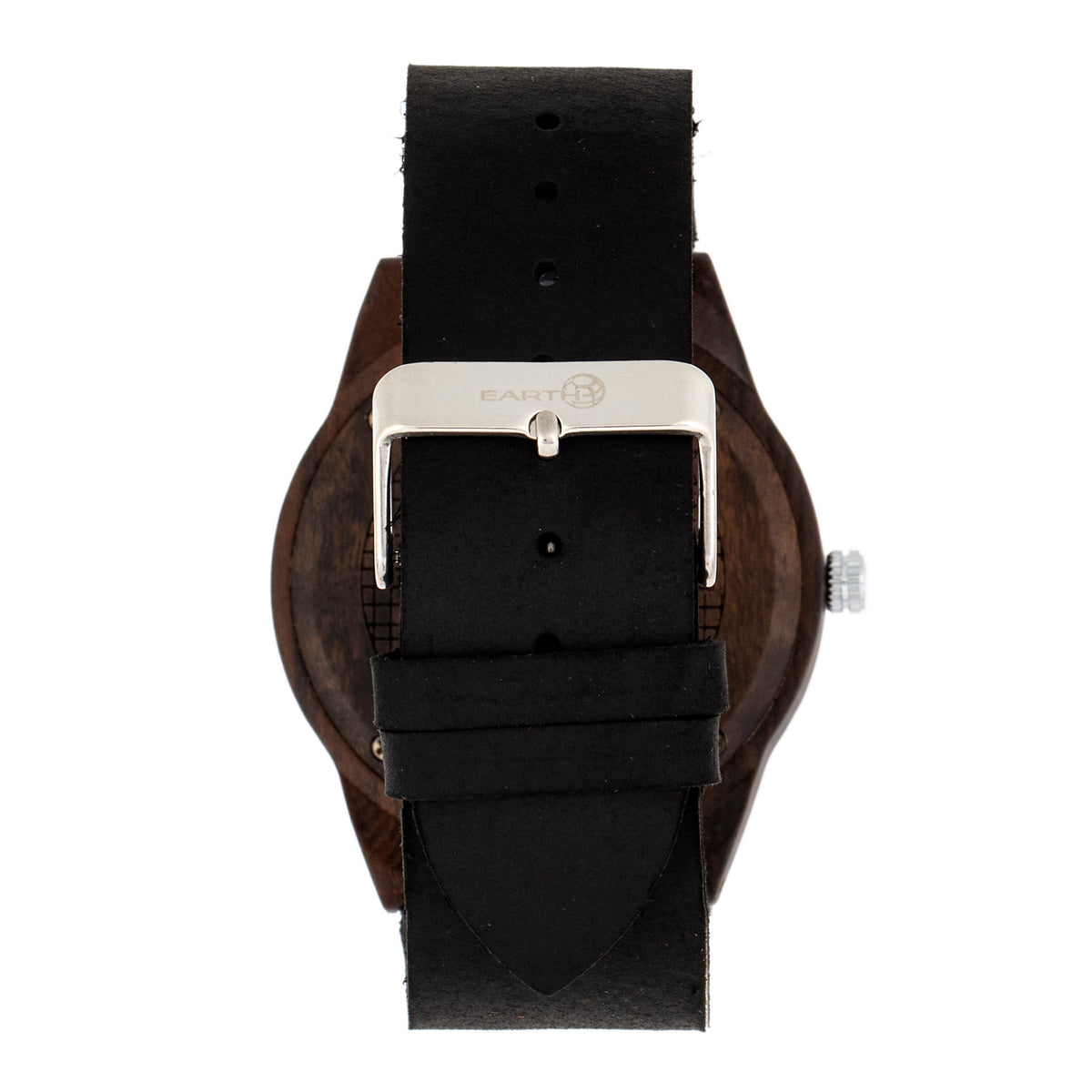 Earth Wood Aztec Leather-Band Watch - Dark Brown