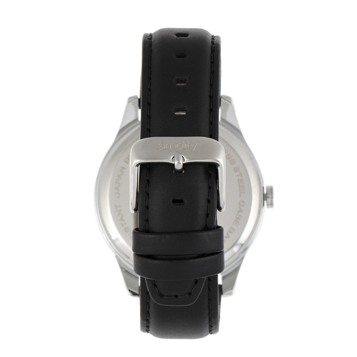 Simplify The 6600 Series Leather-Band Watch