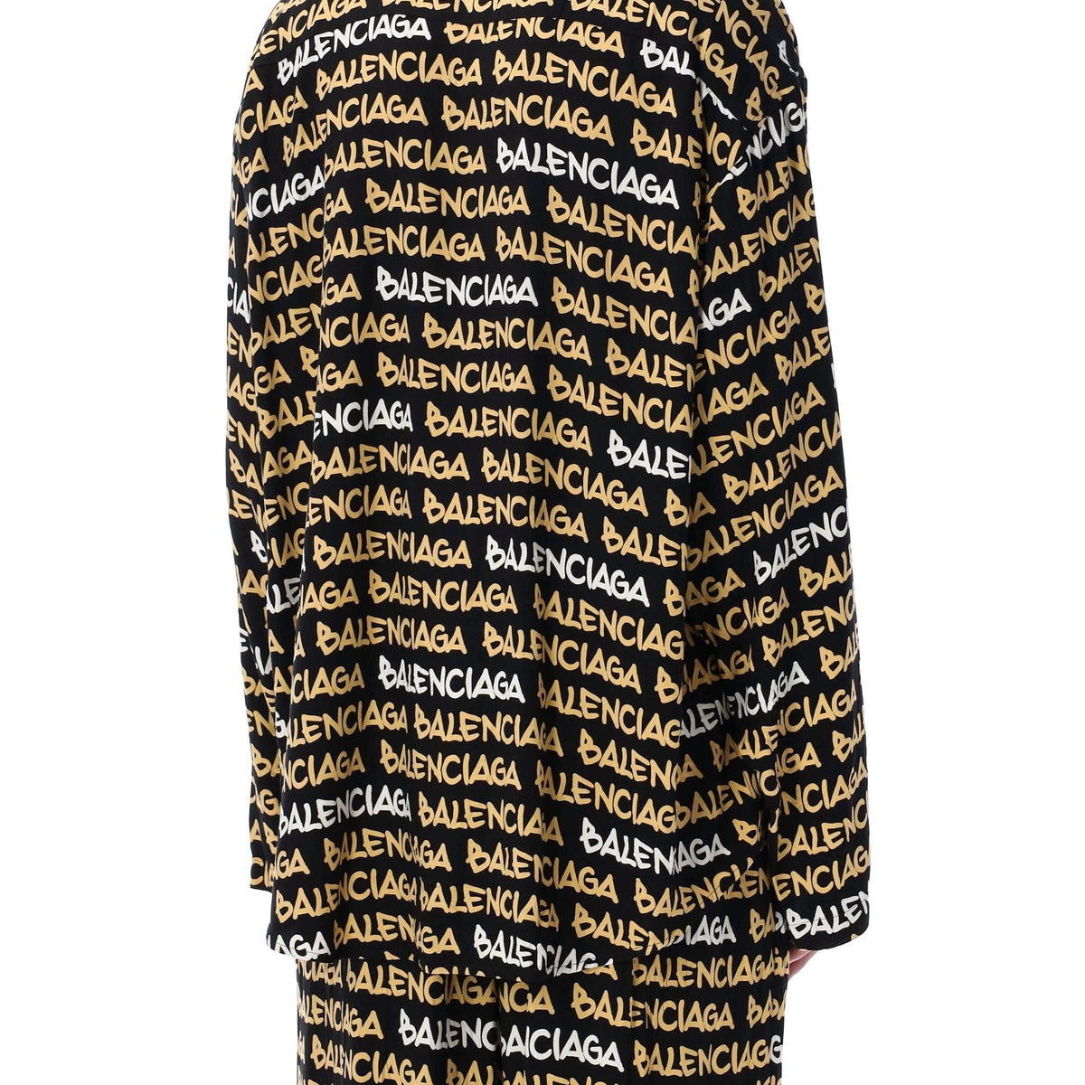 BALENCIAGA Oversized Allover Logo Shirt