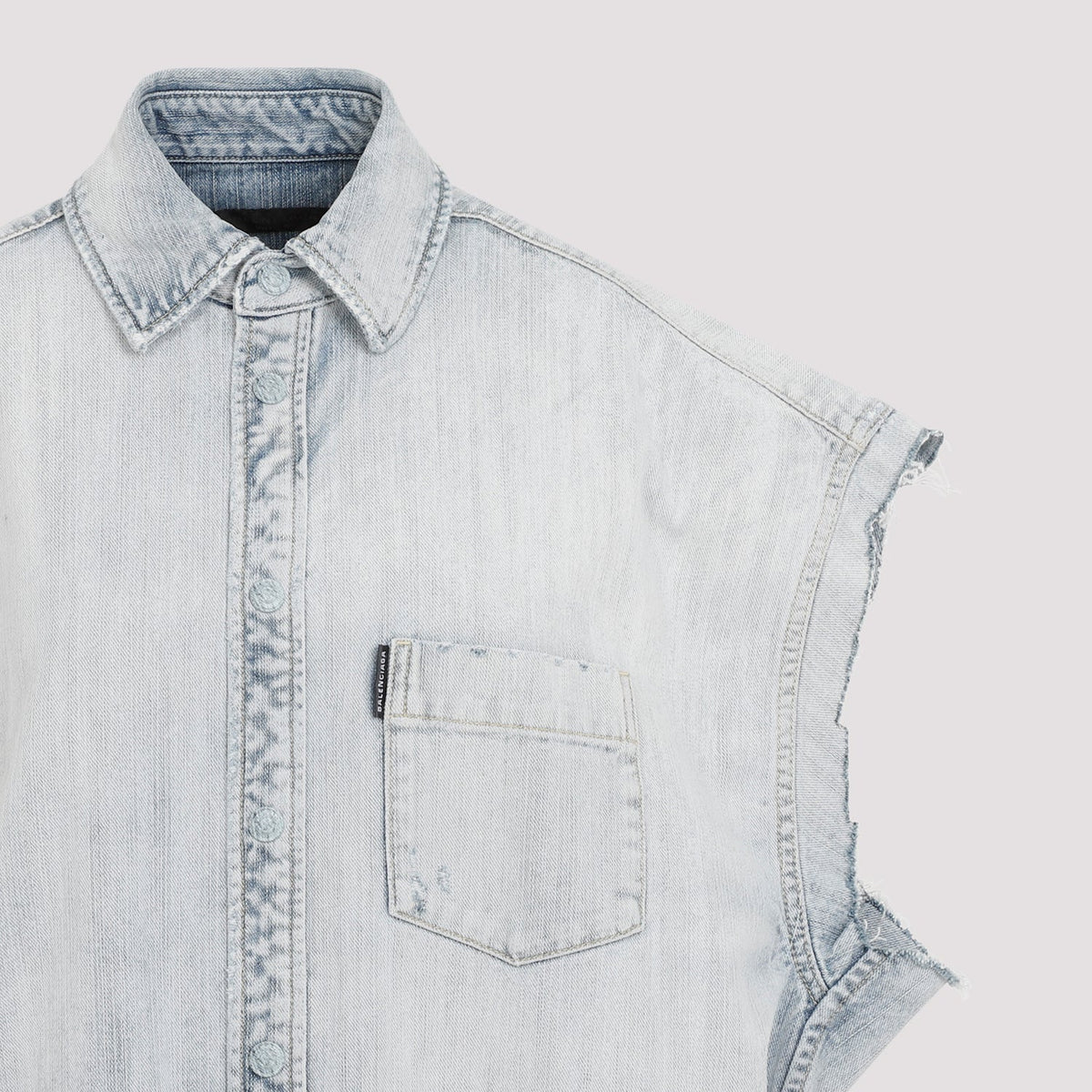 BALENCIAGA Stunning Ripped Sleeve Shirt for Men - Fall Winter 24/25