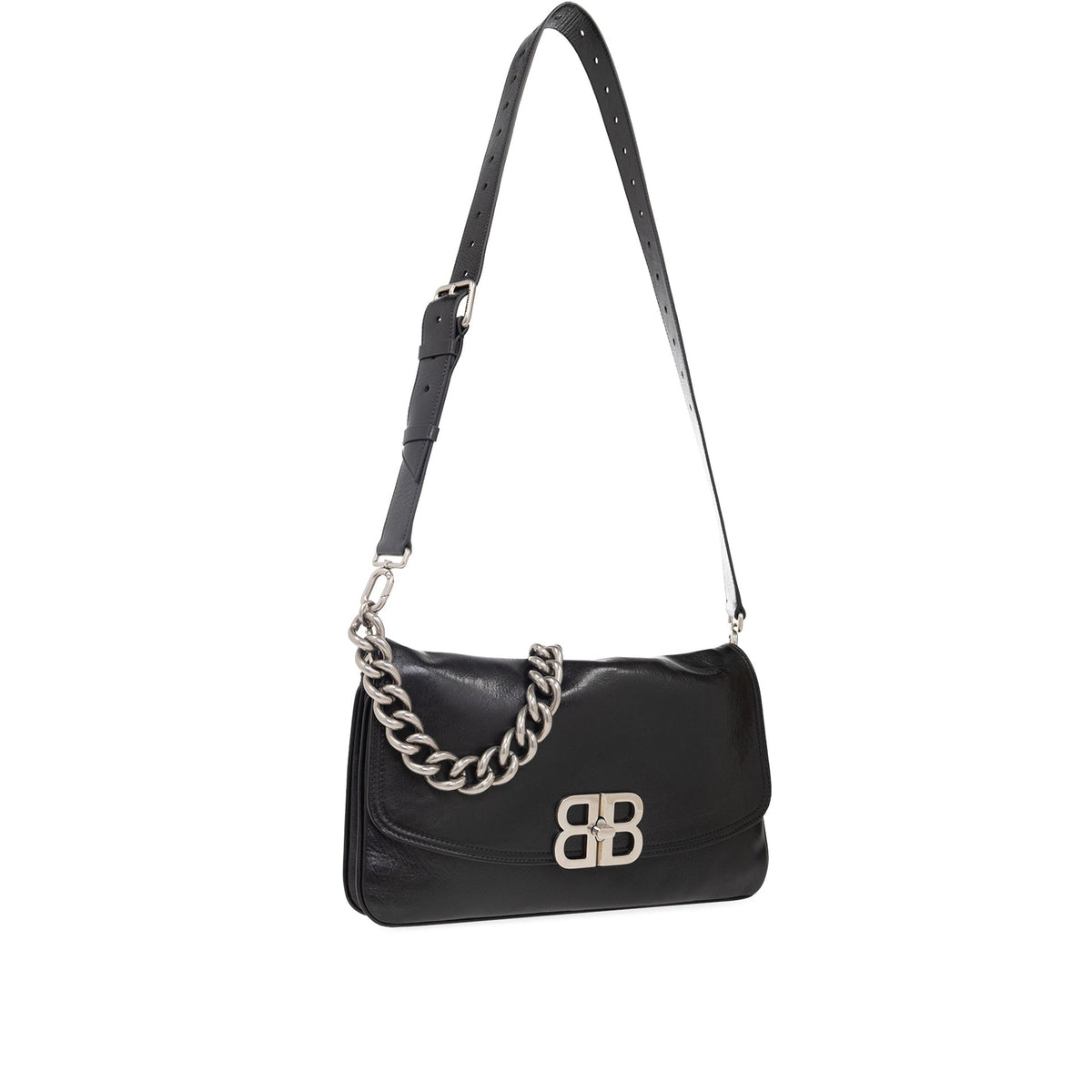 BALENCIAGA Chic Soft Medium Flap Handbag
