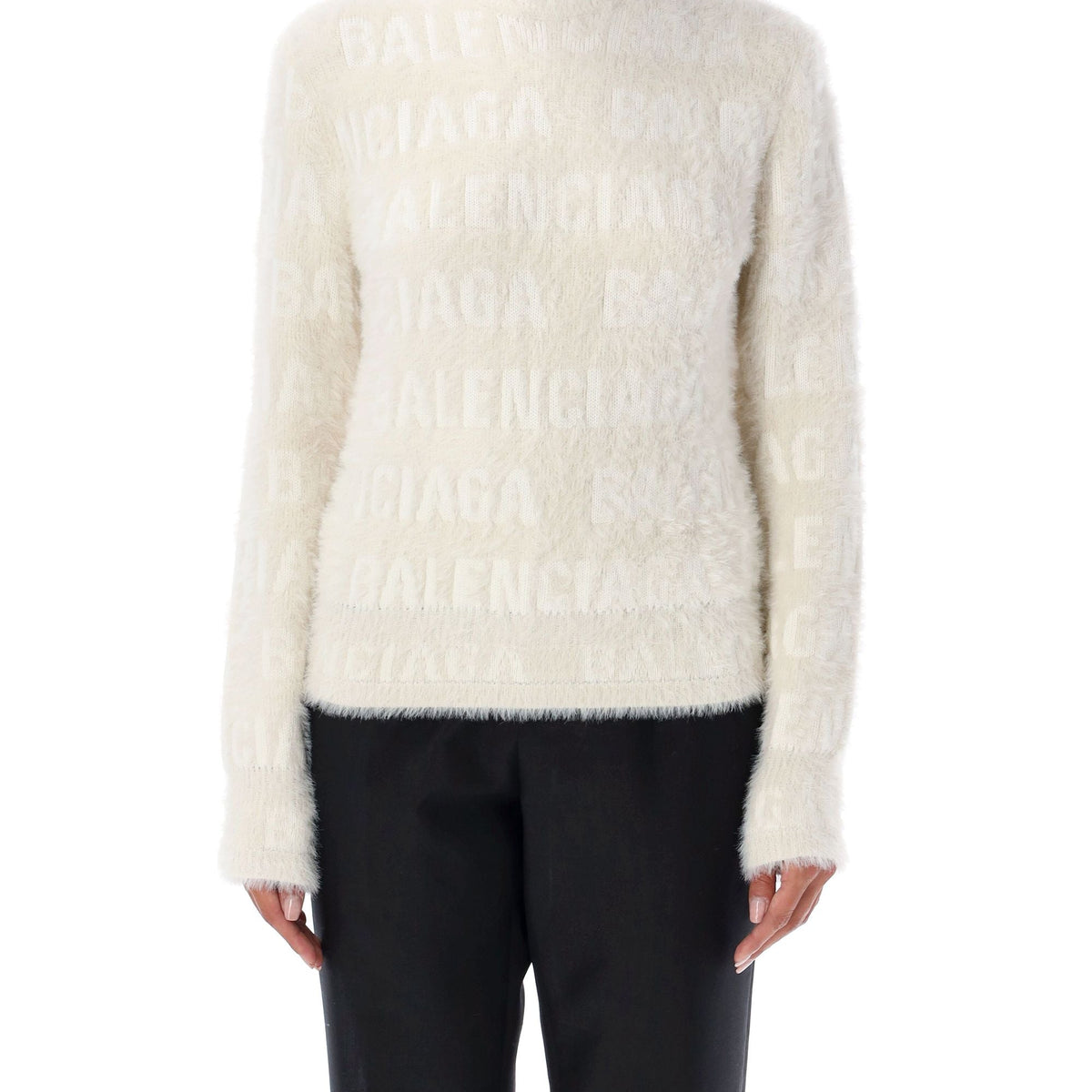 BALENCIAGA Furry Fitted Sweater