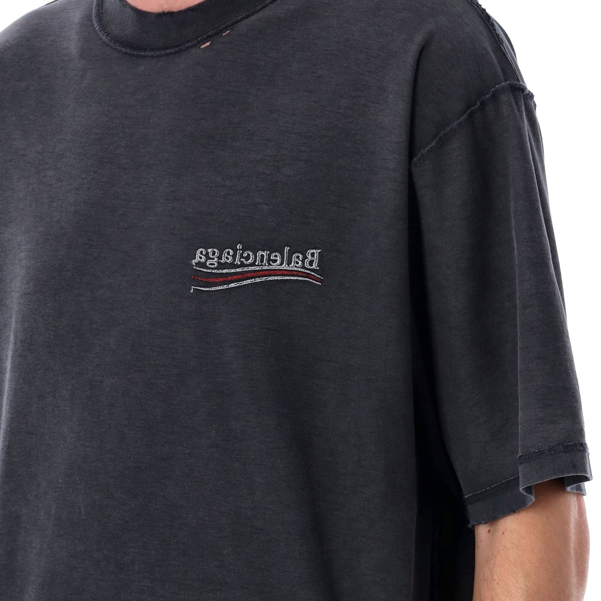 BALENCIAGA Political Campaign Inside-Out T-Shirt - Large Fit