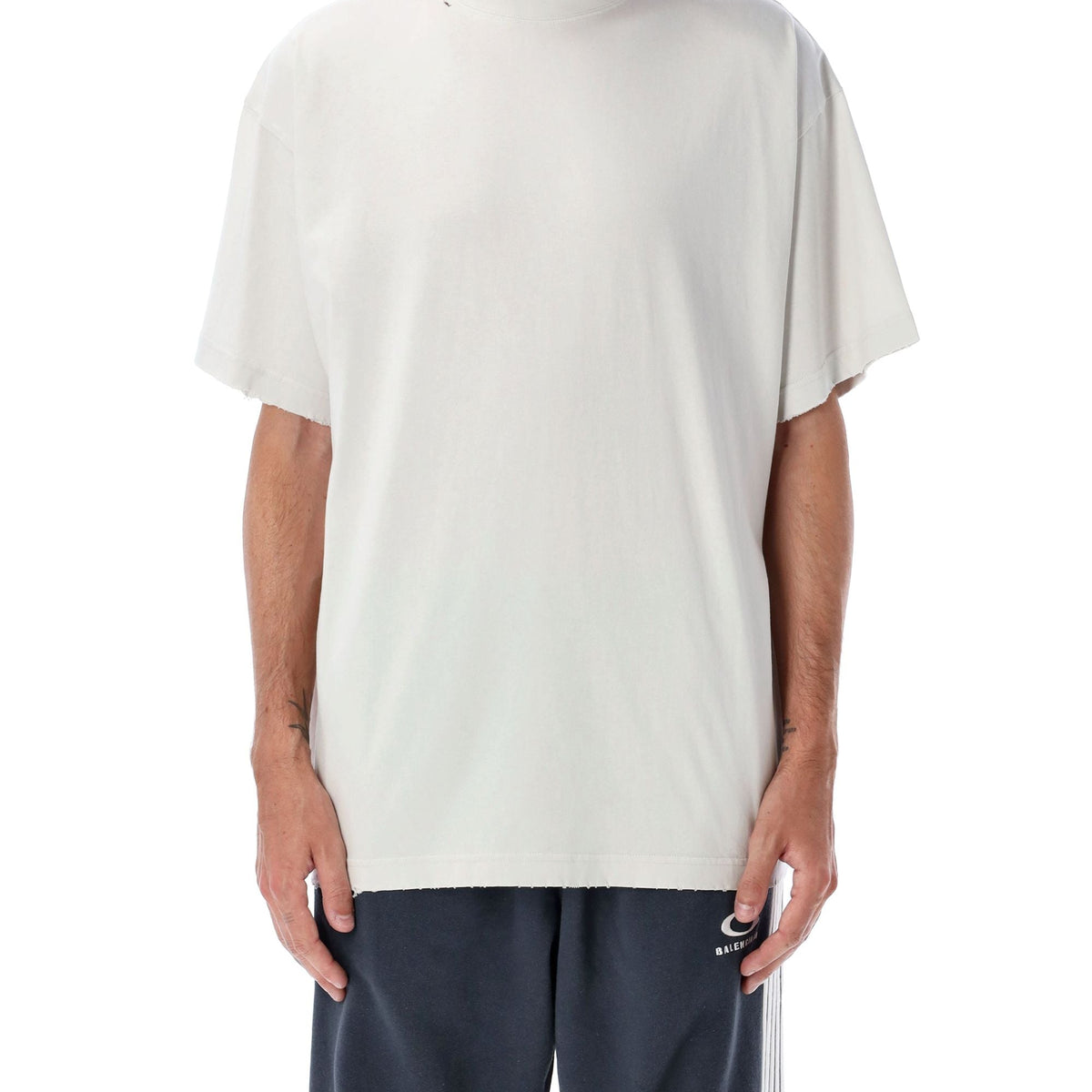 BALENCIAGA Oversized Security Tape Logo T-shirt