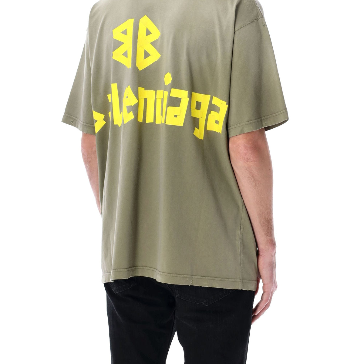 BALENCIAGA Medium Fit Worn-Out Effect T-Shirt