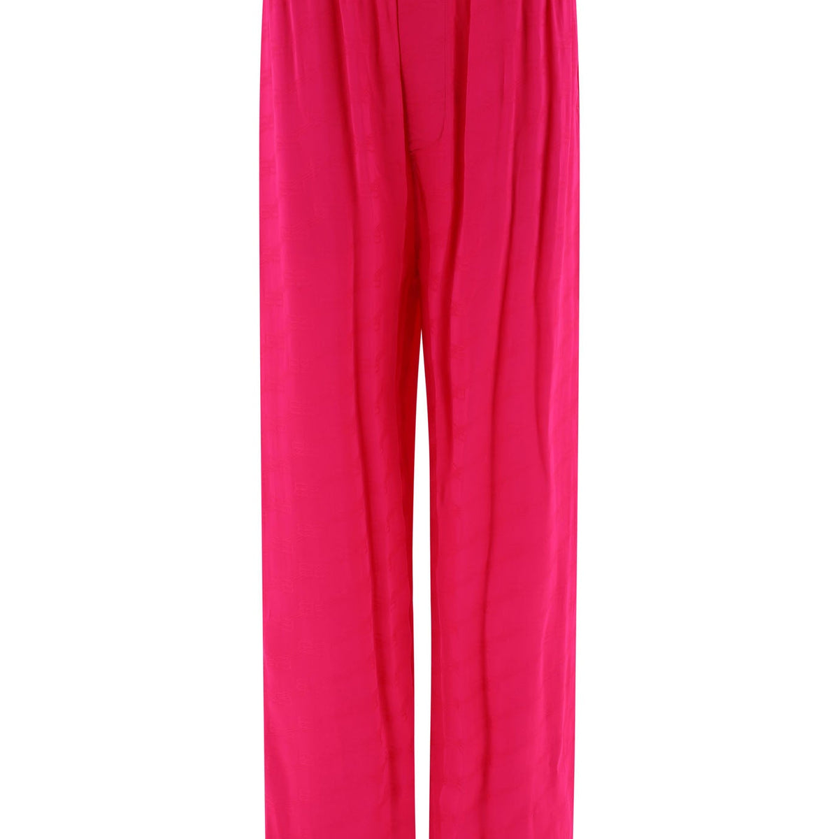 BALENCIAGA High Rise Regular Fit Monogram Trousers