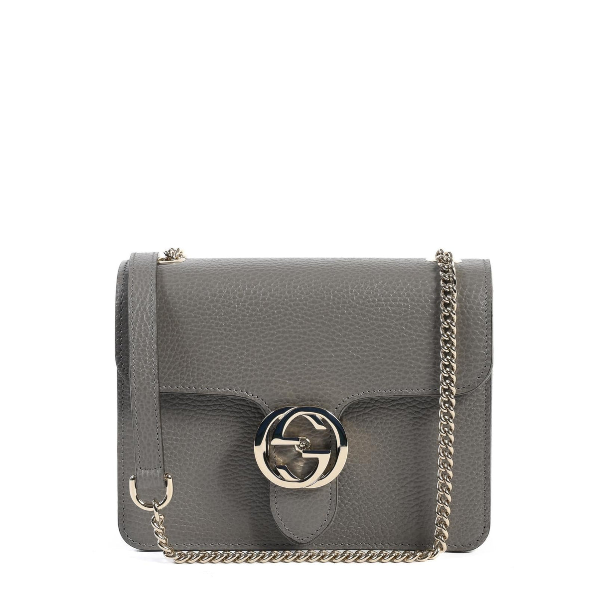 Gucci Interlocking Leather Chain Bag