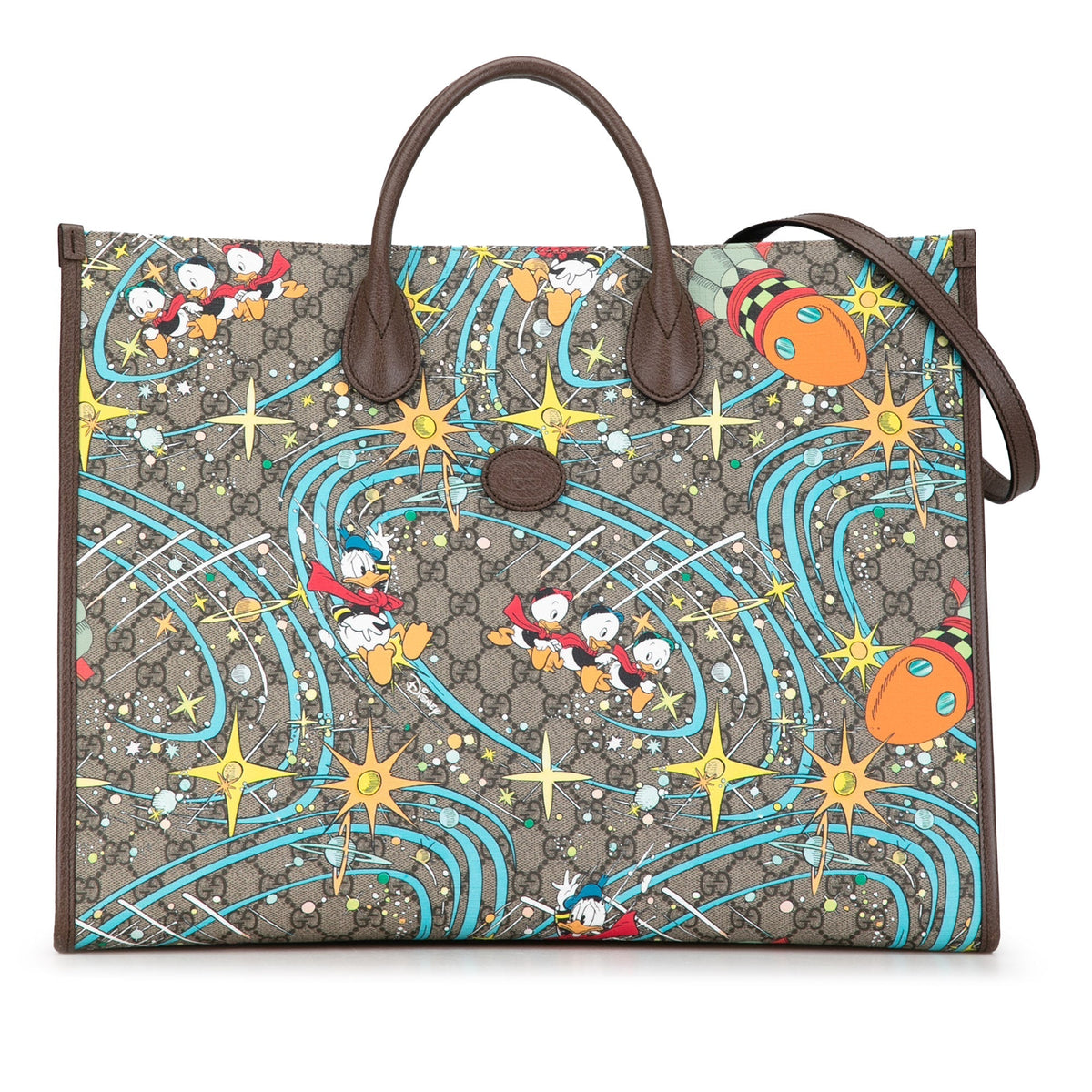GUCCI x Disney GG Supreme Donald Duck Satchel