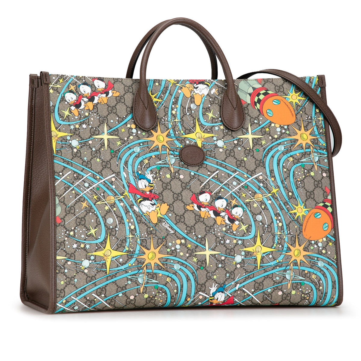 GUCCI x Disney GG Supreme Donald Duck Satchel