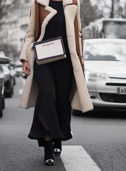 balenciaga AJ Messenger Bag Black White