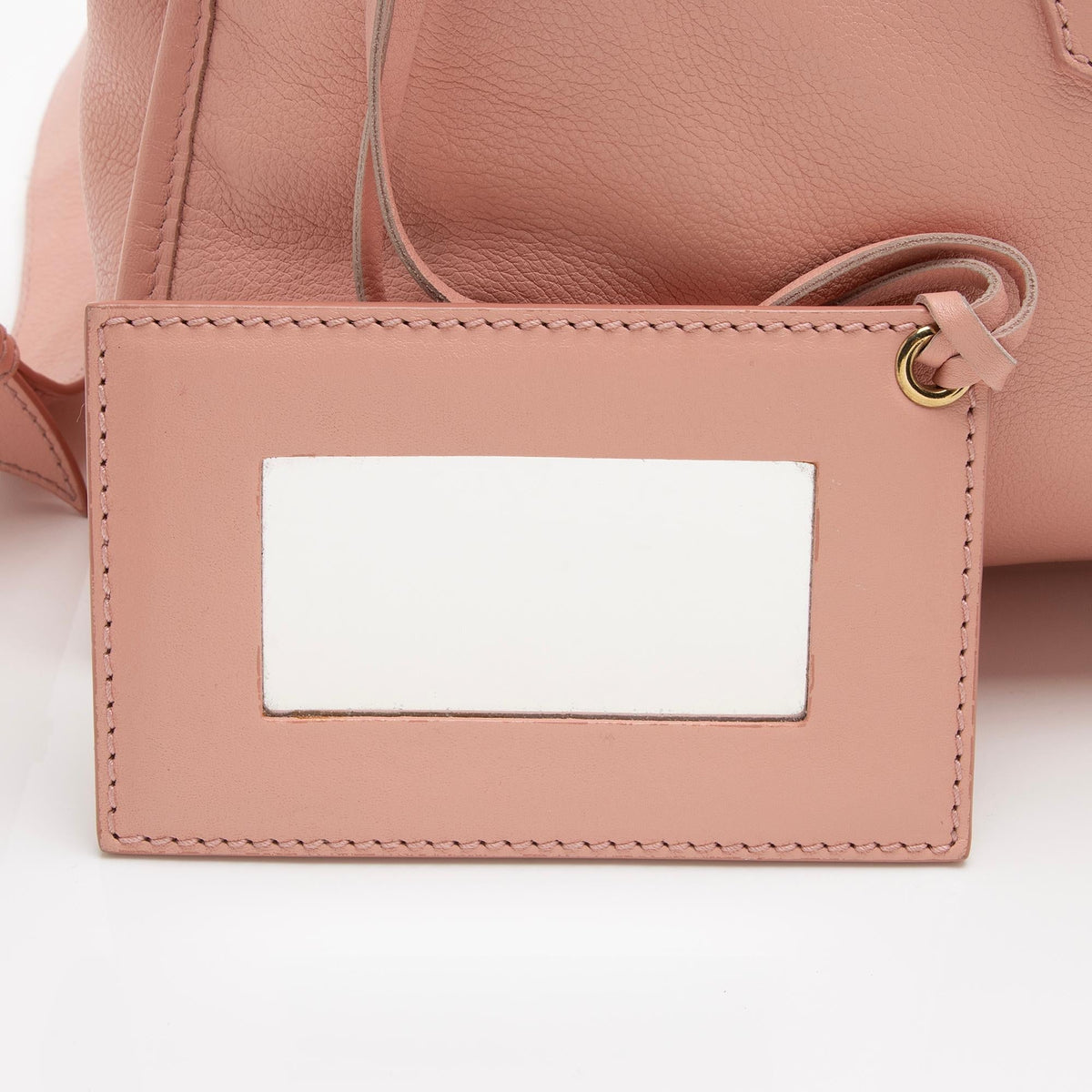 Balenciaga Agneau Metal Plate Classic City Satchel (SHF-B6AuKw)