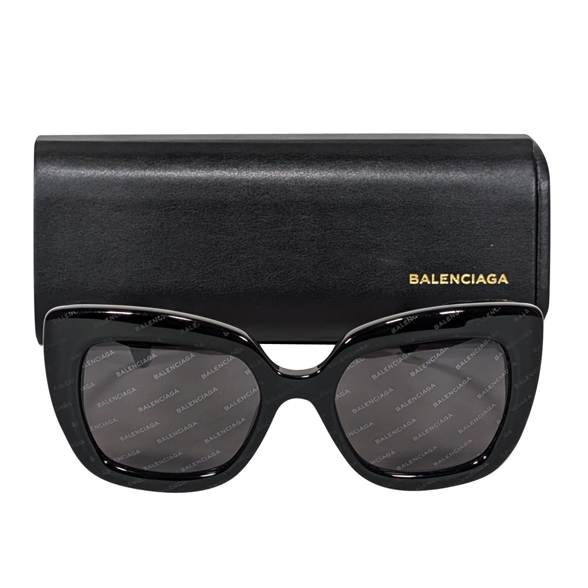balenciaga - Black Logo Lens Sunglasses