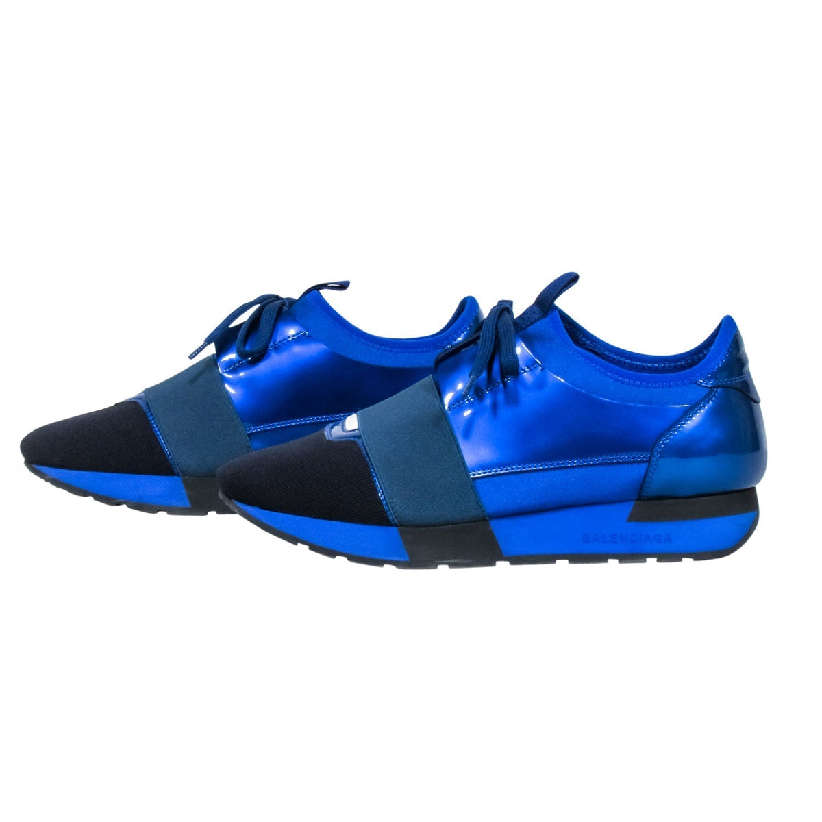 balenciaga - Blue Lace Up Sneakers Sz 8