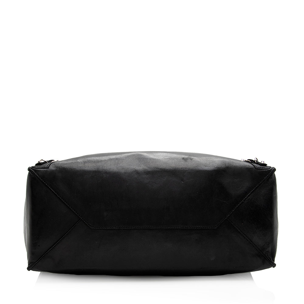 Balenciaga Calfskin Papier A4 Zip Around Tote (SHF-21607)