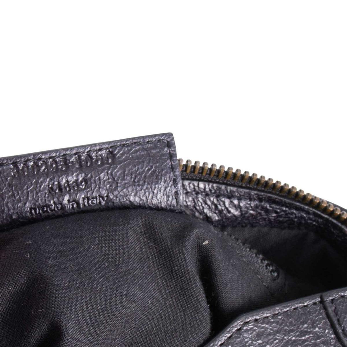balenciaga Distressed Leather Classic Hardware Mini City Bag Black