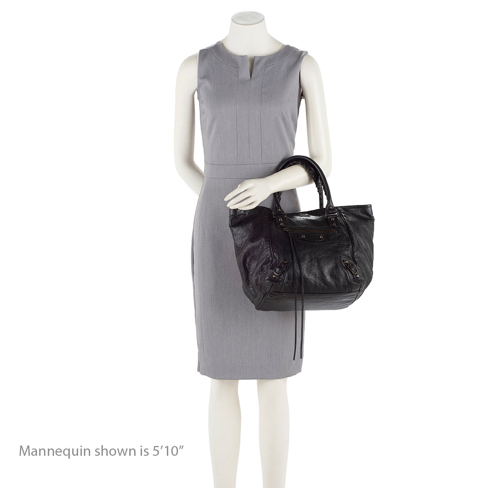 Balenciaga Lambskin Sunday S Tote (SHF-13688)