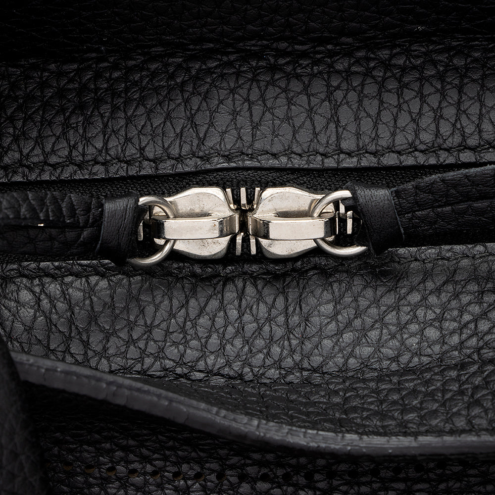 Balenciaga Leather Blackout City Satchel (SHF-16522)