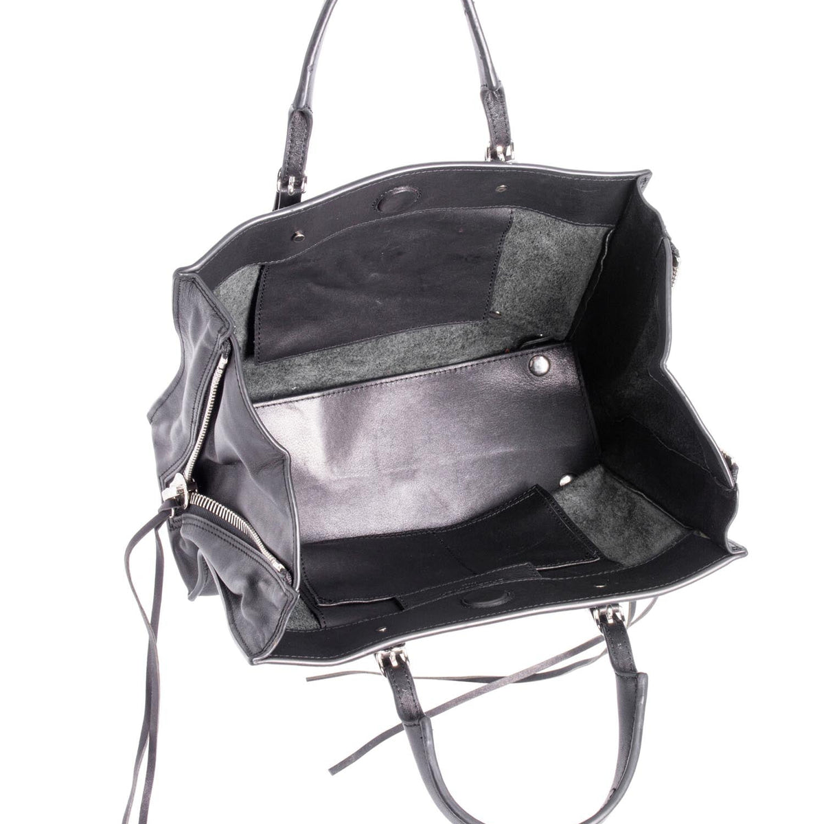 balenciaga Leather Neo Classic City Bag Black