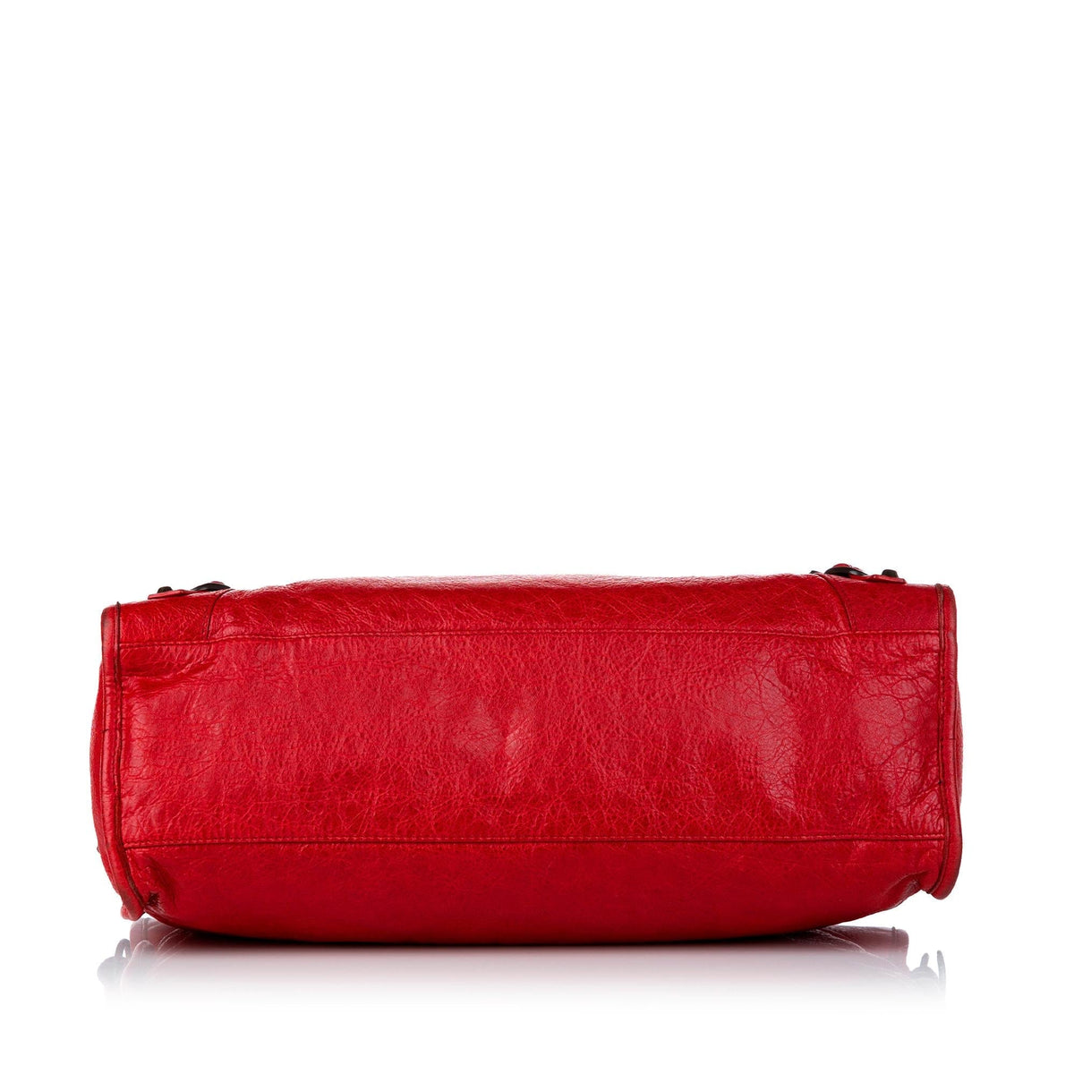 Balenciaga Motocross Classic City Lambskin Leather Satchel (SHG-30866)