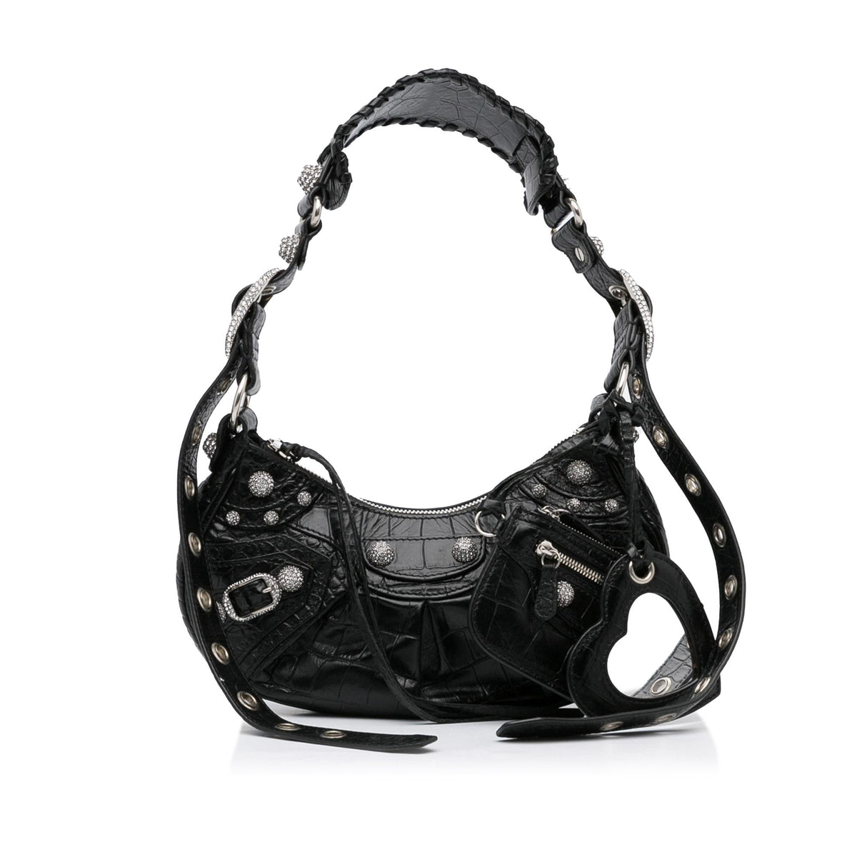 Balenciaga Motocross Embossed Le Cagole with Rhinestones XS (SHG-eejRhq)