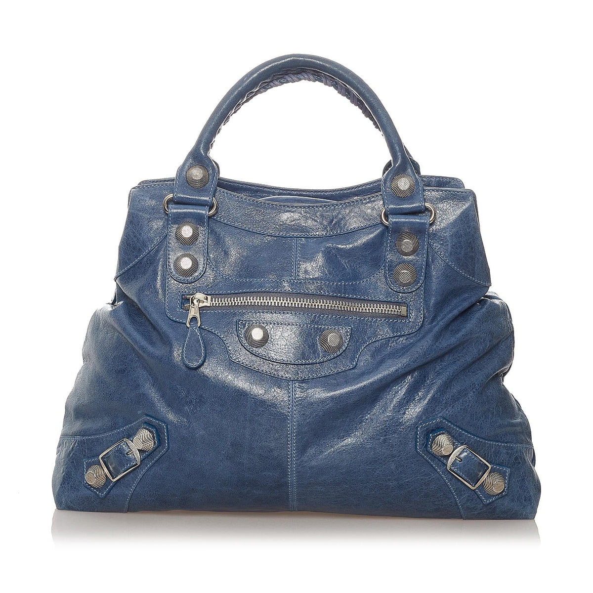 Balenciaga Motocross Giant 21 Brief Leather Handbag (SHG-27907)