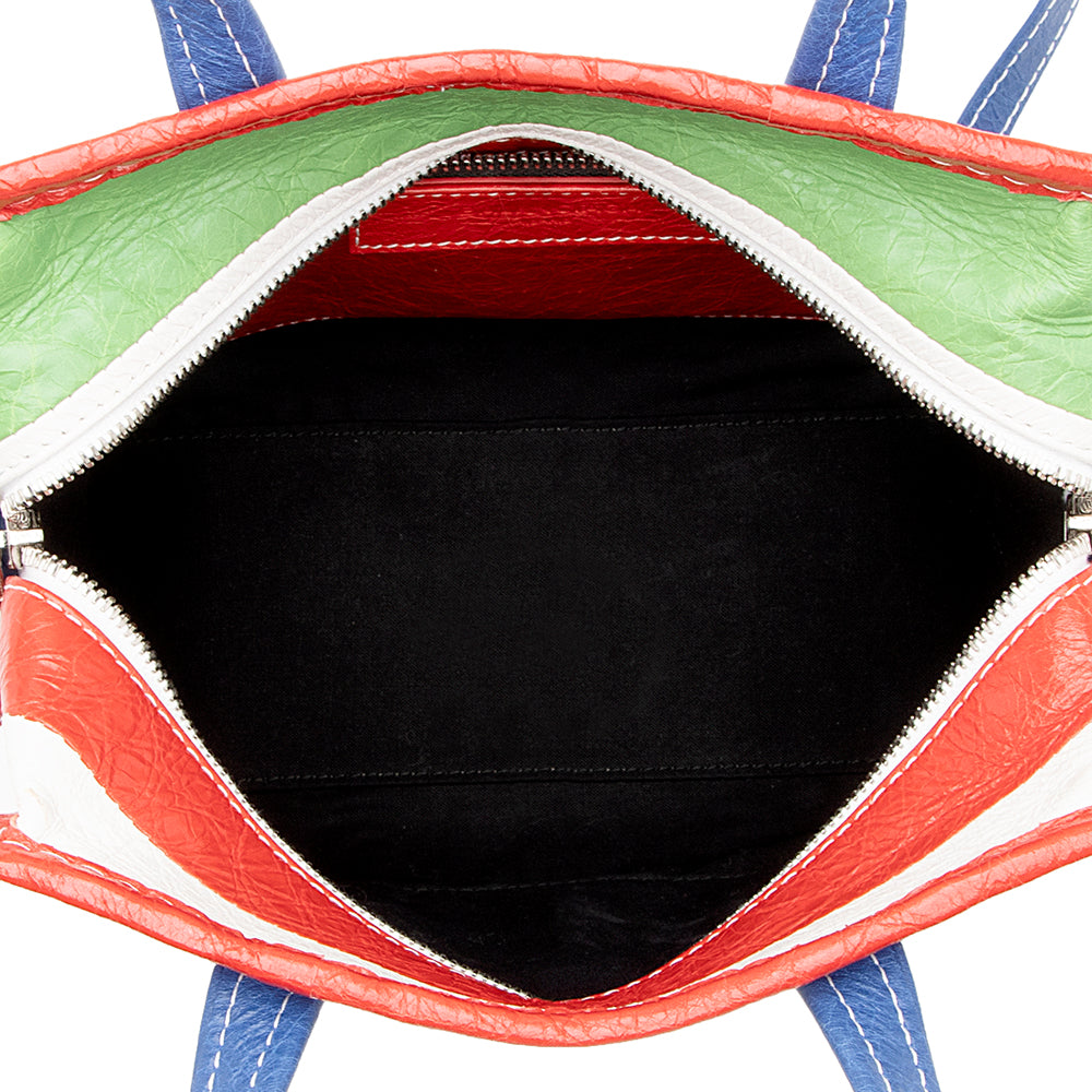 Balenciaga Multicolor Agneau Bazar XS Shopper Tote (SHF-17807)