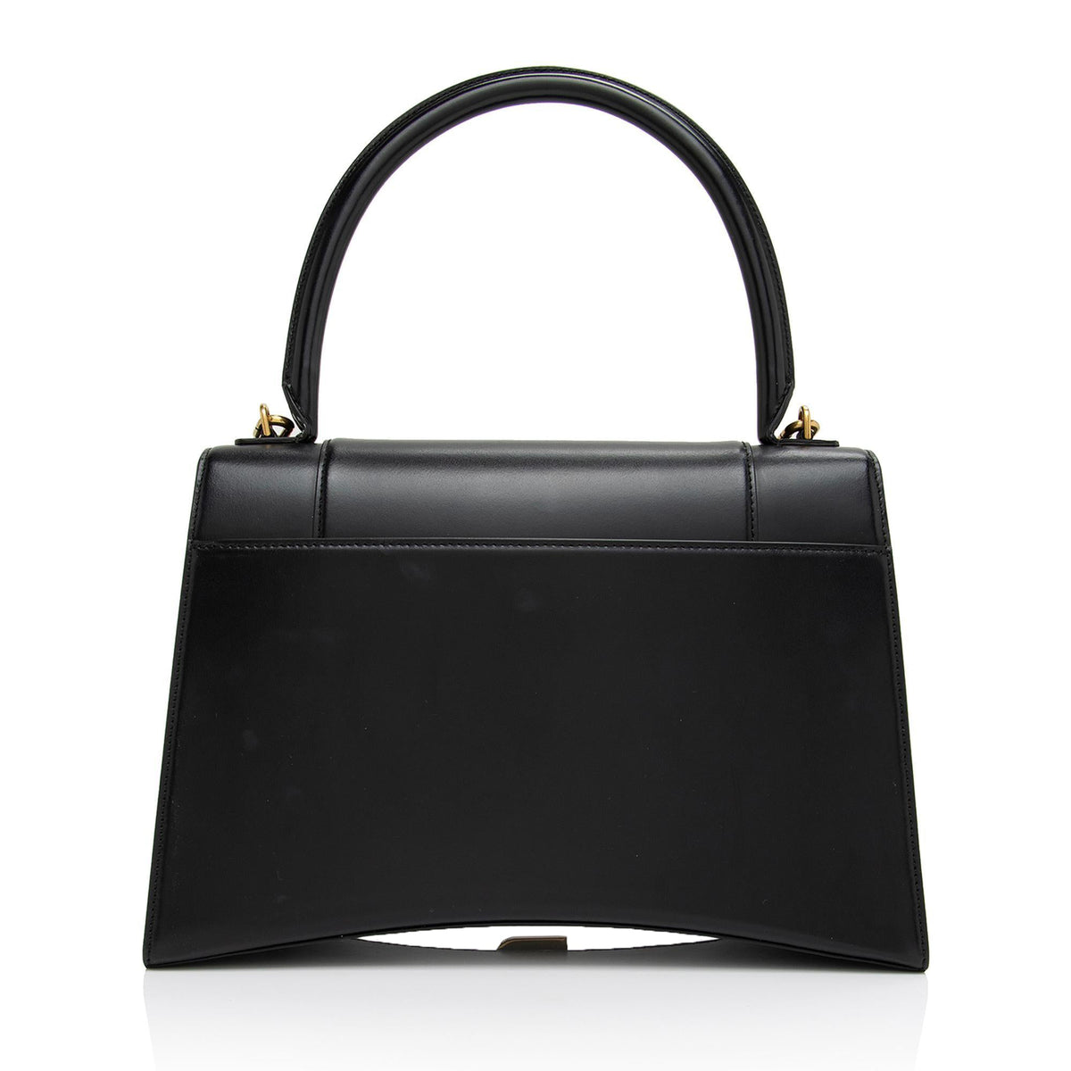 Balenciaga Shiny Calfskin Hourglass Medium Satchel (SHF-T4GYIa)