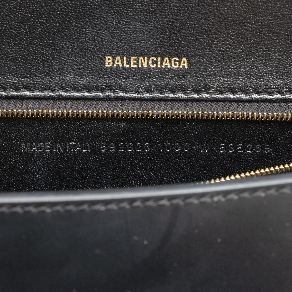 Balenciaga Shiny Calfskin Hourglass Medium Satchel (SHF-T4GYIa)