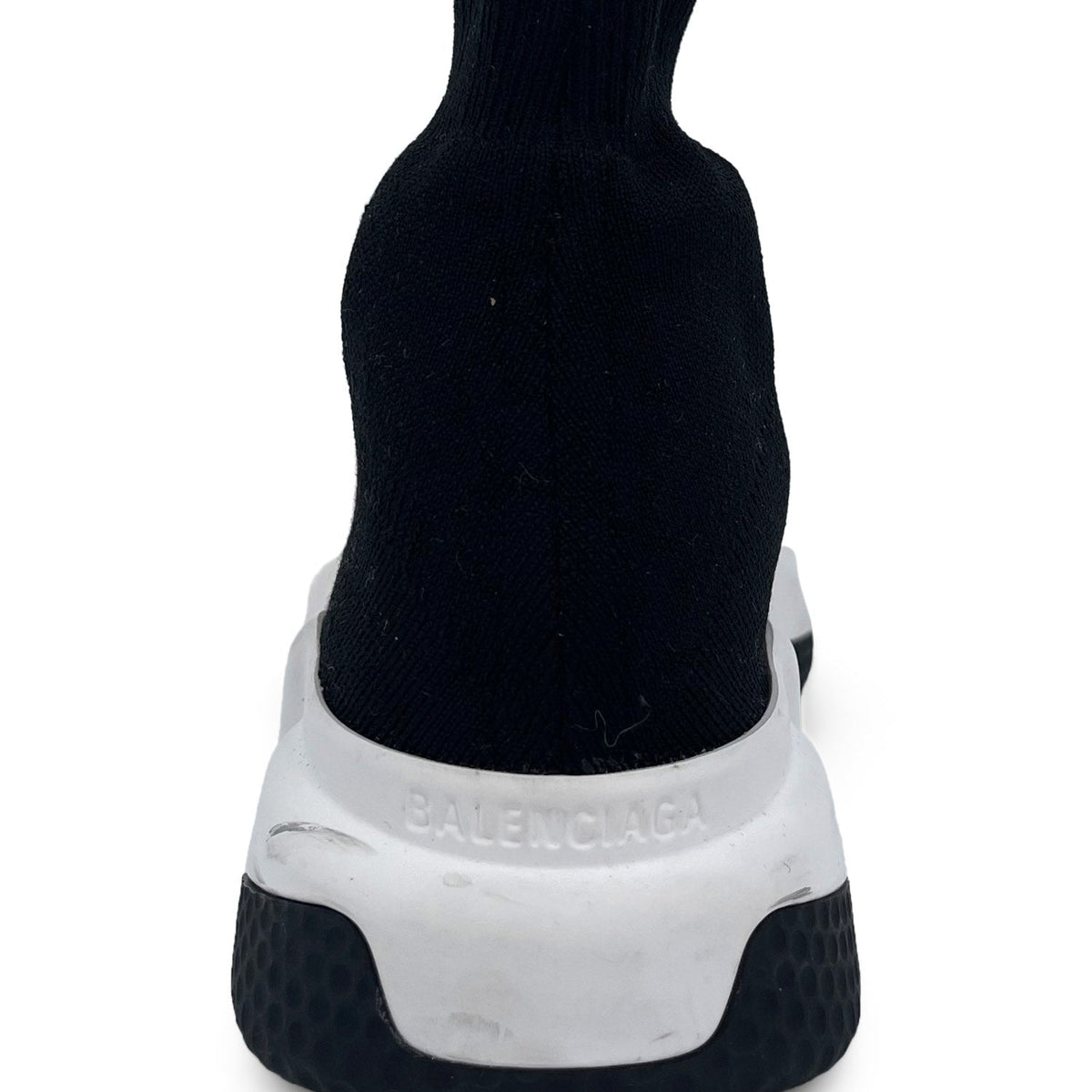 balenciaga Speed Recycled Knit Sneakers Black White