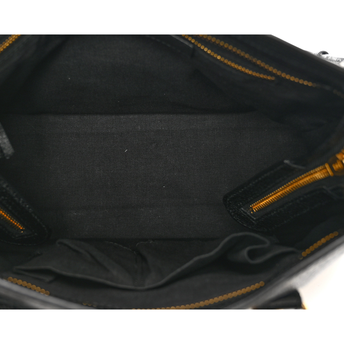 balenciaga Black Leather Metallic Edge City Tote