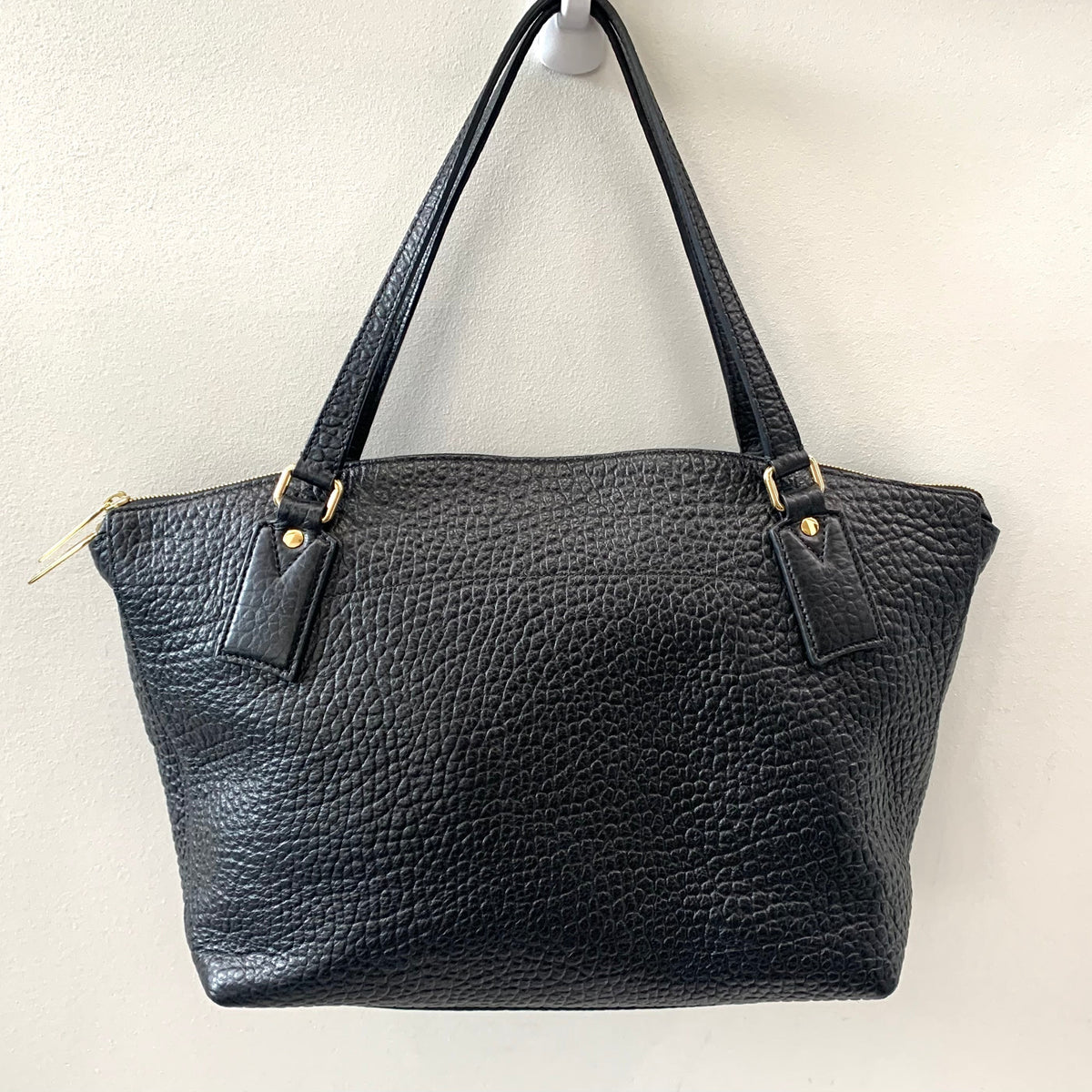 BURBERRY WELBURN BLACK LEATHER BAG