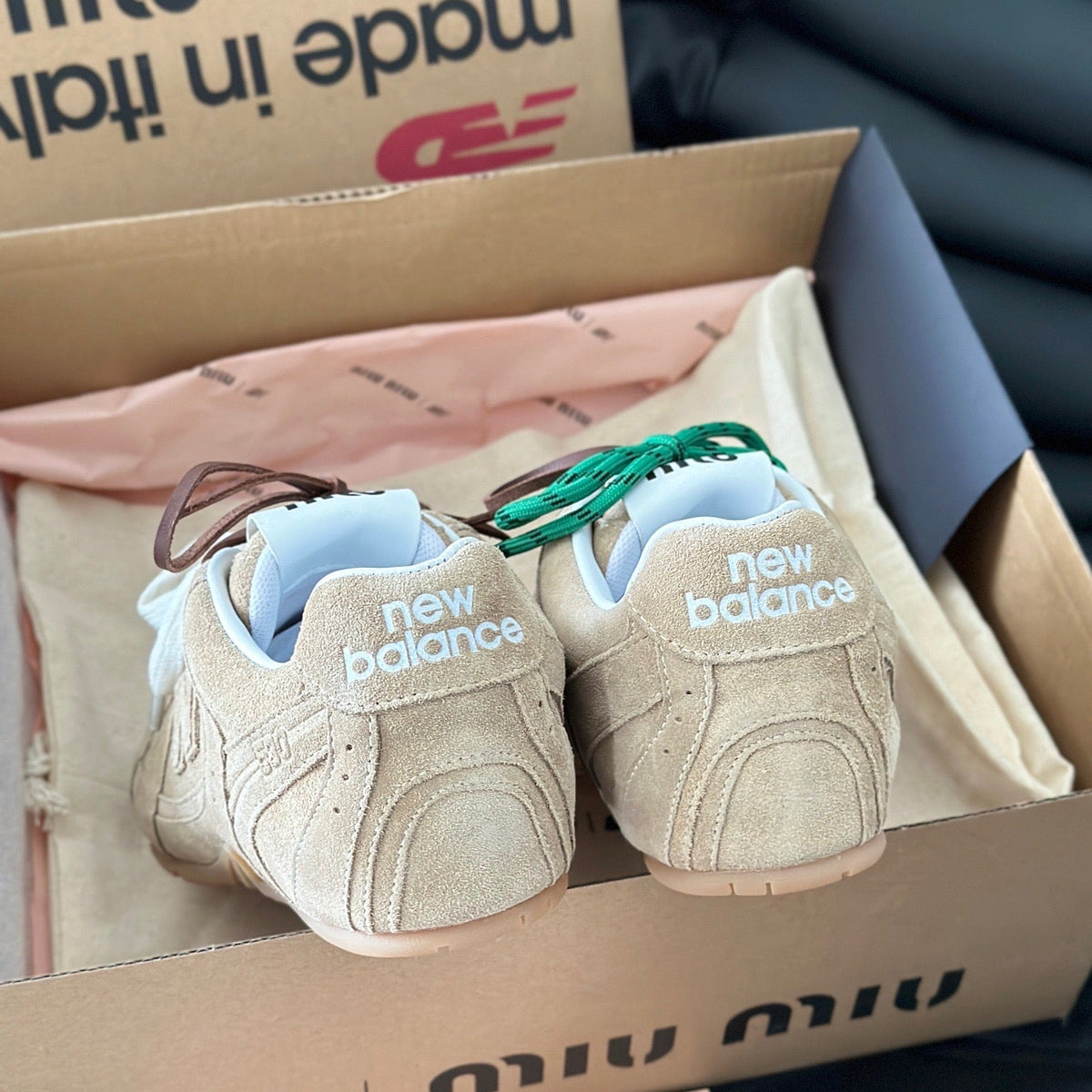 MIU M x NEW BALANCE TRAINERS