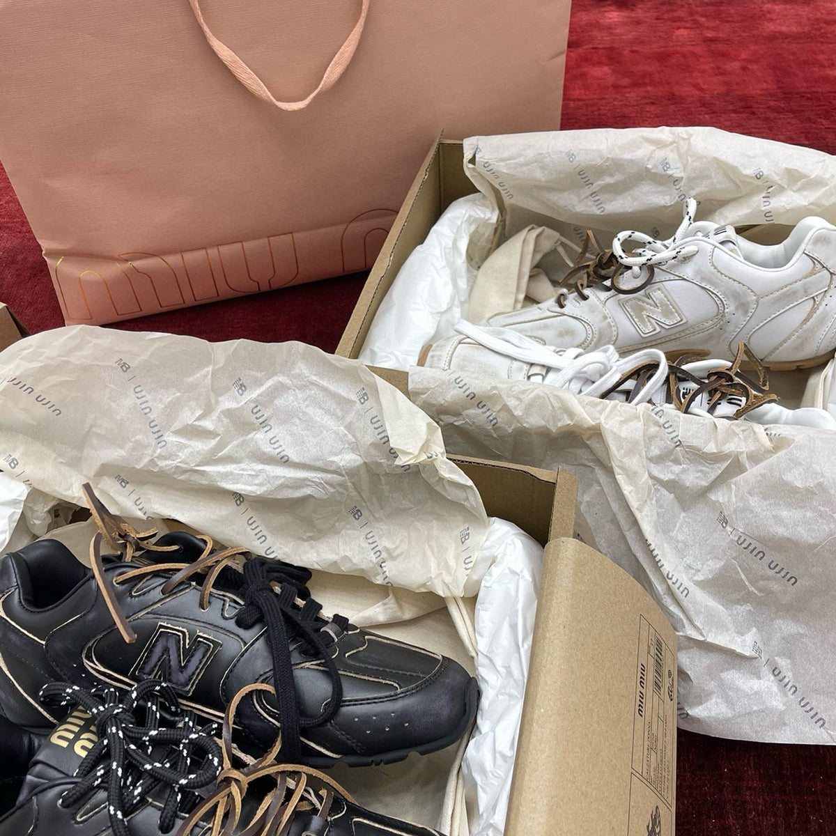 MIU M x NEW BALANCE TRAINERS
