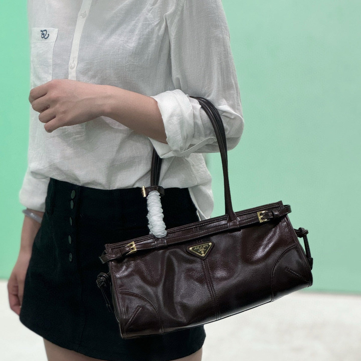 PD MEDIUM LEATHER HANDBAG