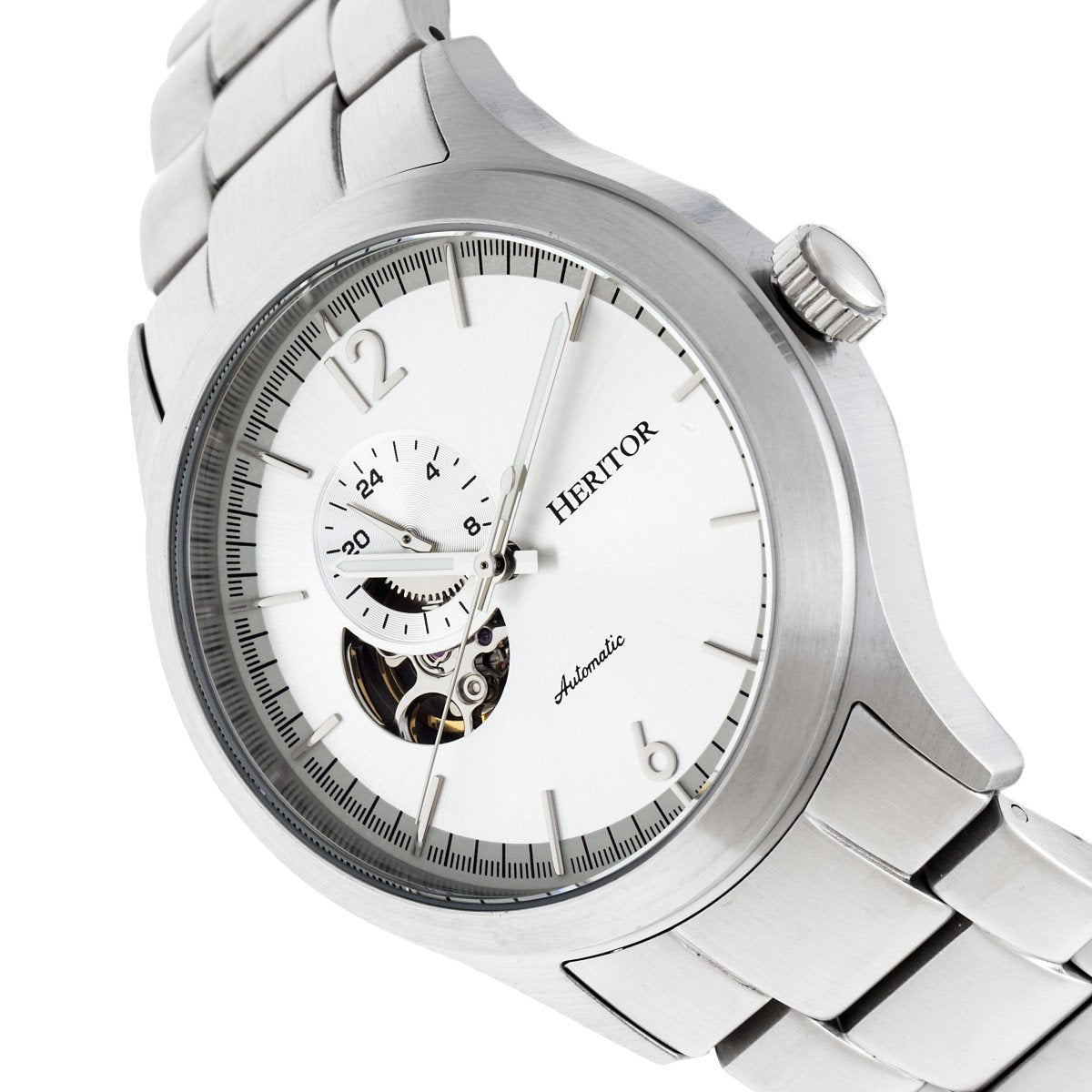 Heritor Automatic Antoine Semi-Skeleton Bracelet Watch