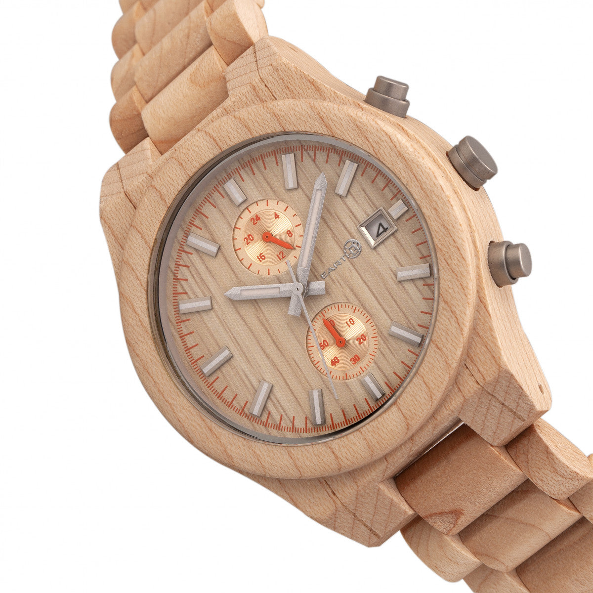 Earth Wood Castillo Bracelet Watch w/Date