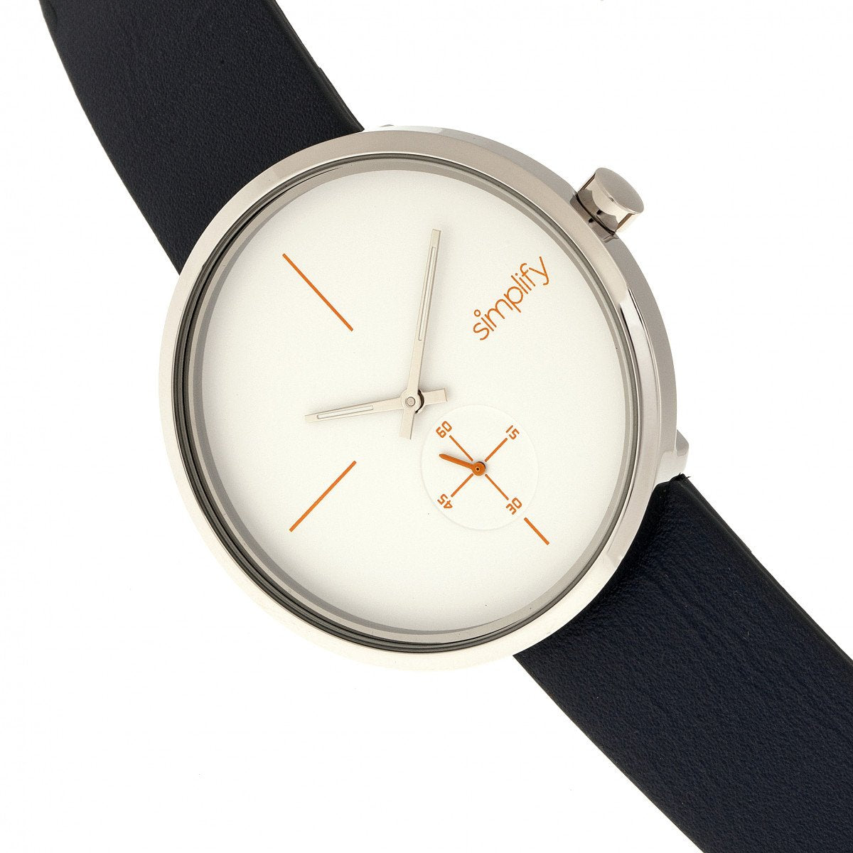 Simplify The 4400 Leather-Band Watch