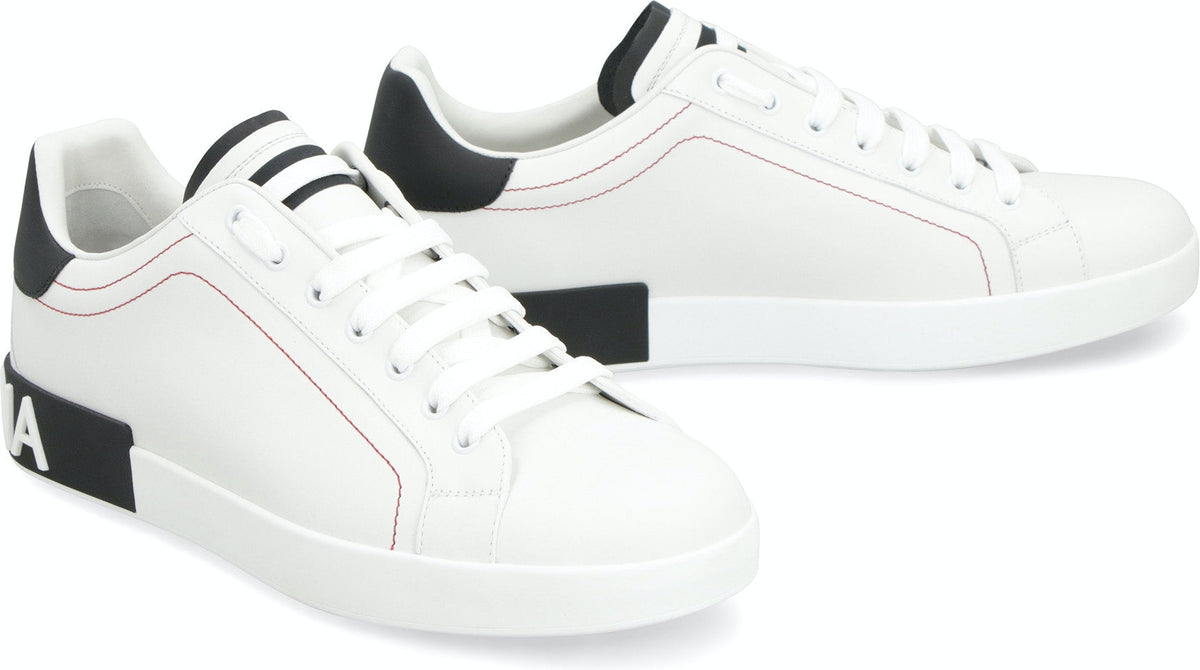 PORTOFINO LEATHER LOW-TOP SNEAKERS