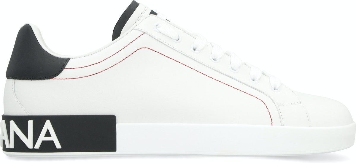 PORTOFINO LEATHER LOW-TOP SNEAKERS