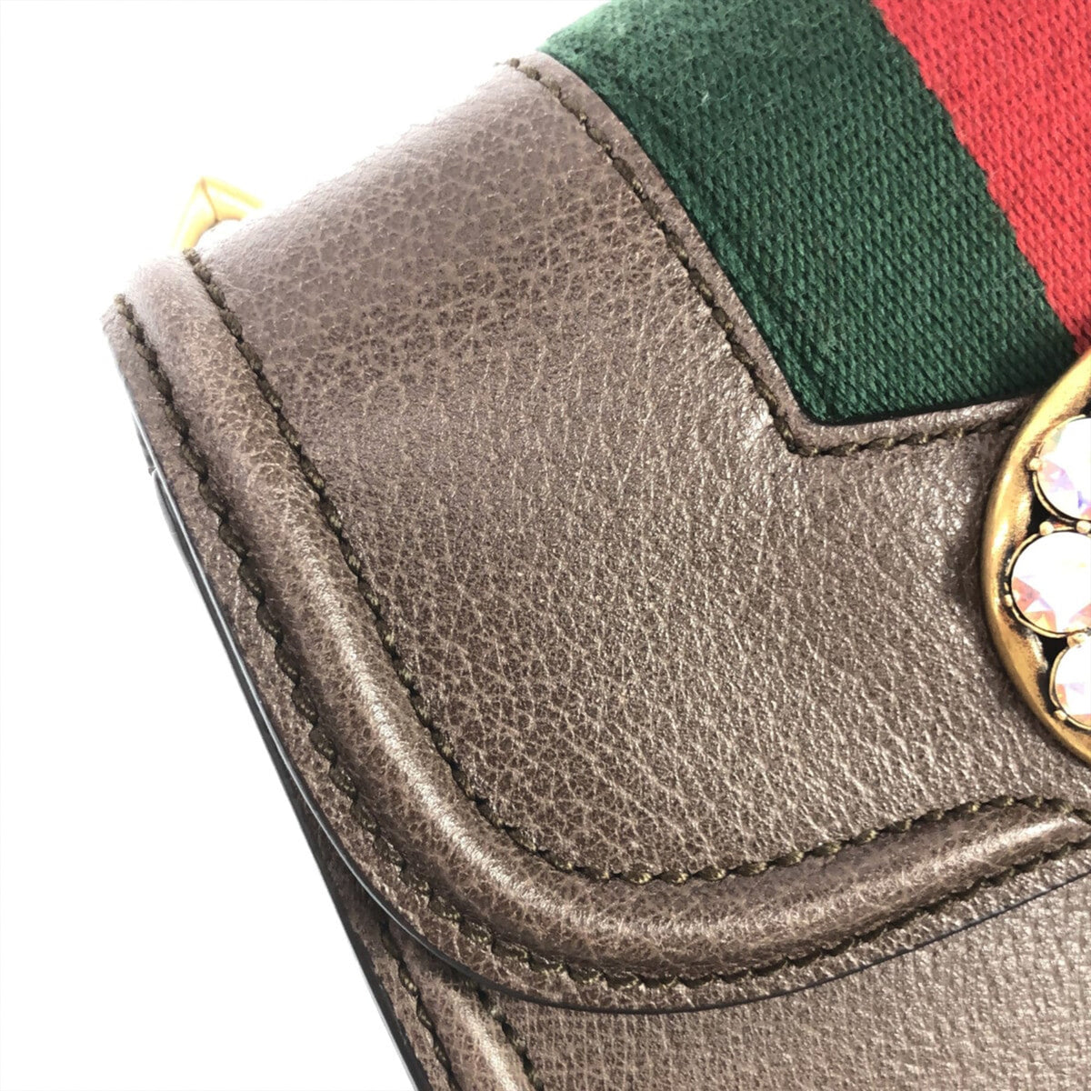 GUCCI Small Linea Totem Crystal Heart Crossbody Crossbody Bag