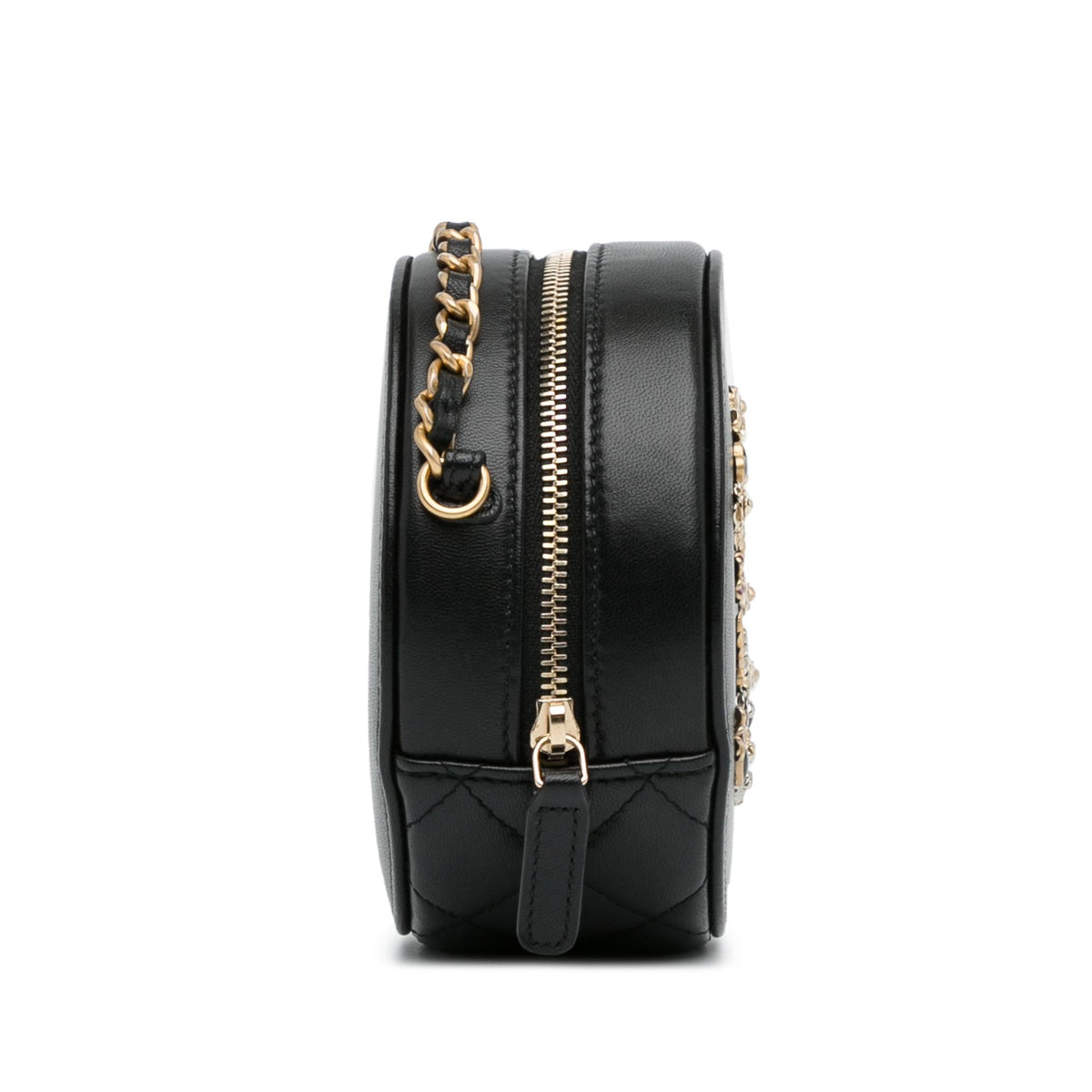 Top Quality Chanel CC Lambskin Lucky Charms Round Clutch With Chain (SHG-MZAbpr)