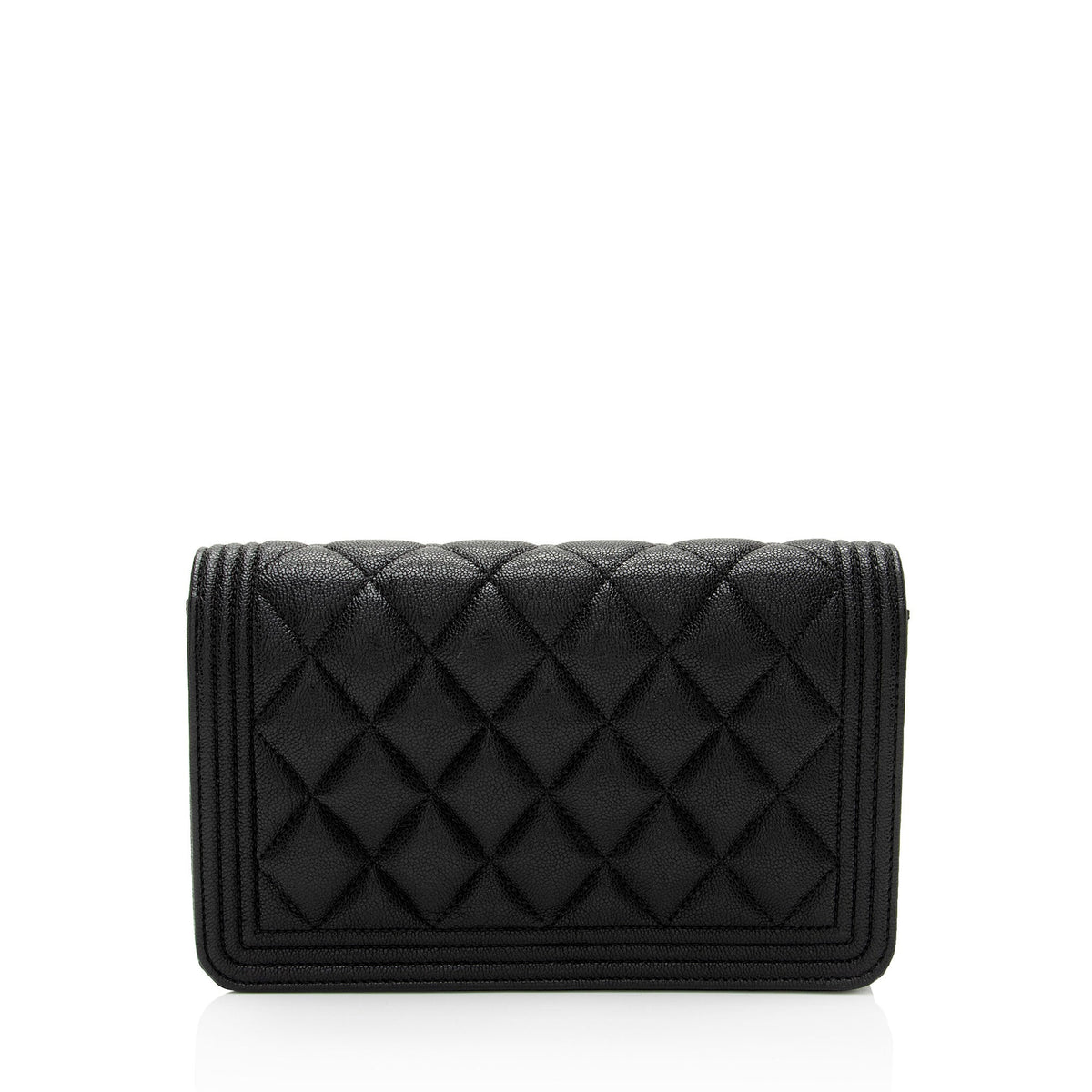 Chanel Caviar Leather Boy Wallet on Chain (SHF-Rw1D6r)