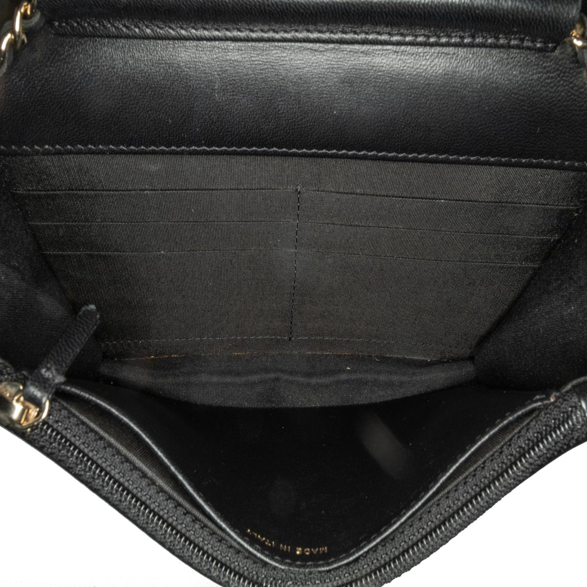 Top Quality Chanel Glazed Calfskin Pearl Charms Wallet On Chain (SHG-slyTlx)