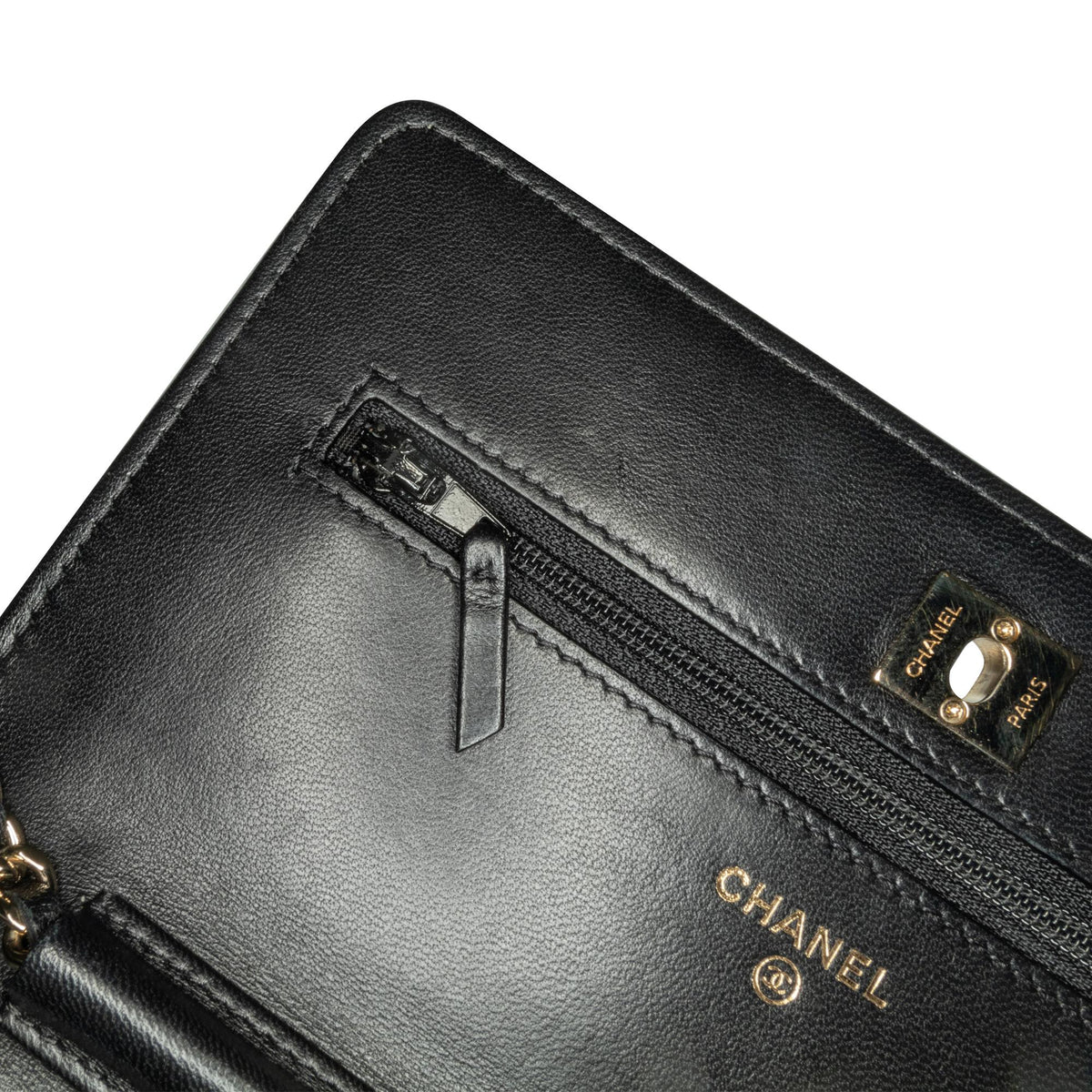 Top Quality Chanel Glazed Calfskin Pearl Charms Wallet On Chain (SHG-slyTlx)