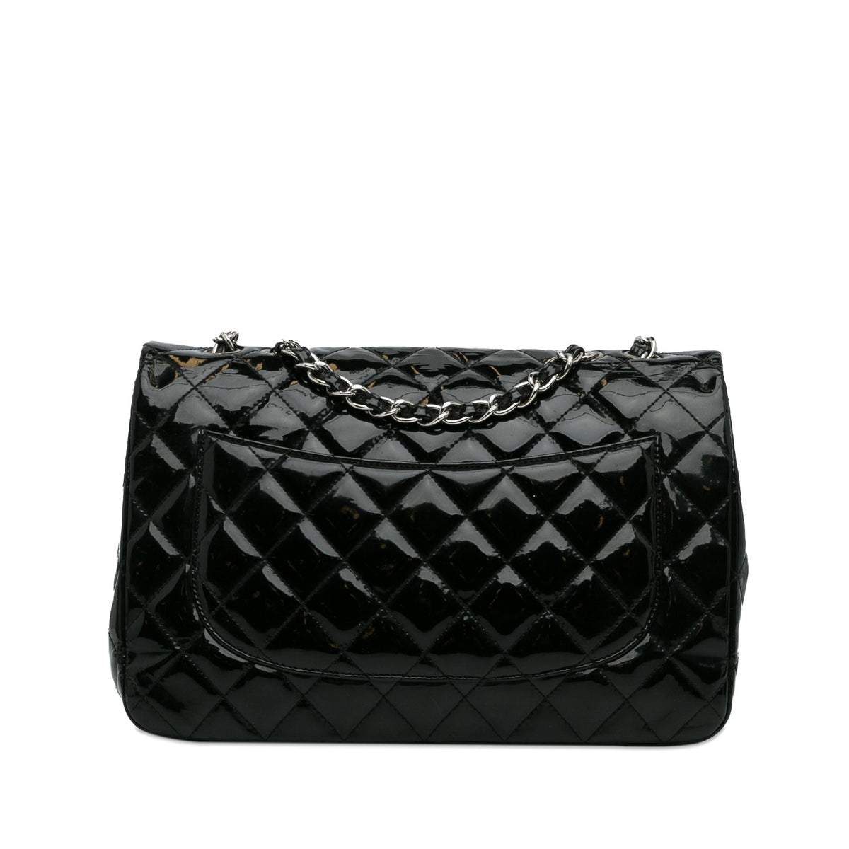 Chanel Jumbo Classic Patent Single Flap Bag (SHG-k7UqYV)