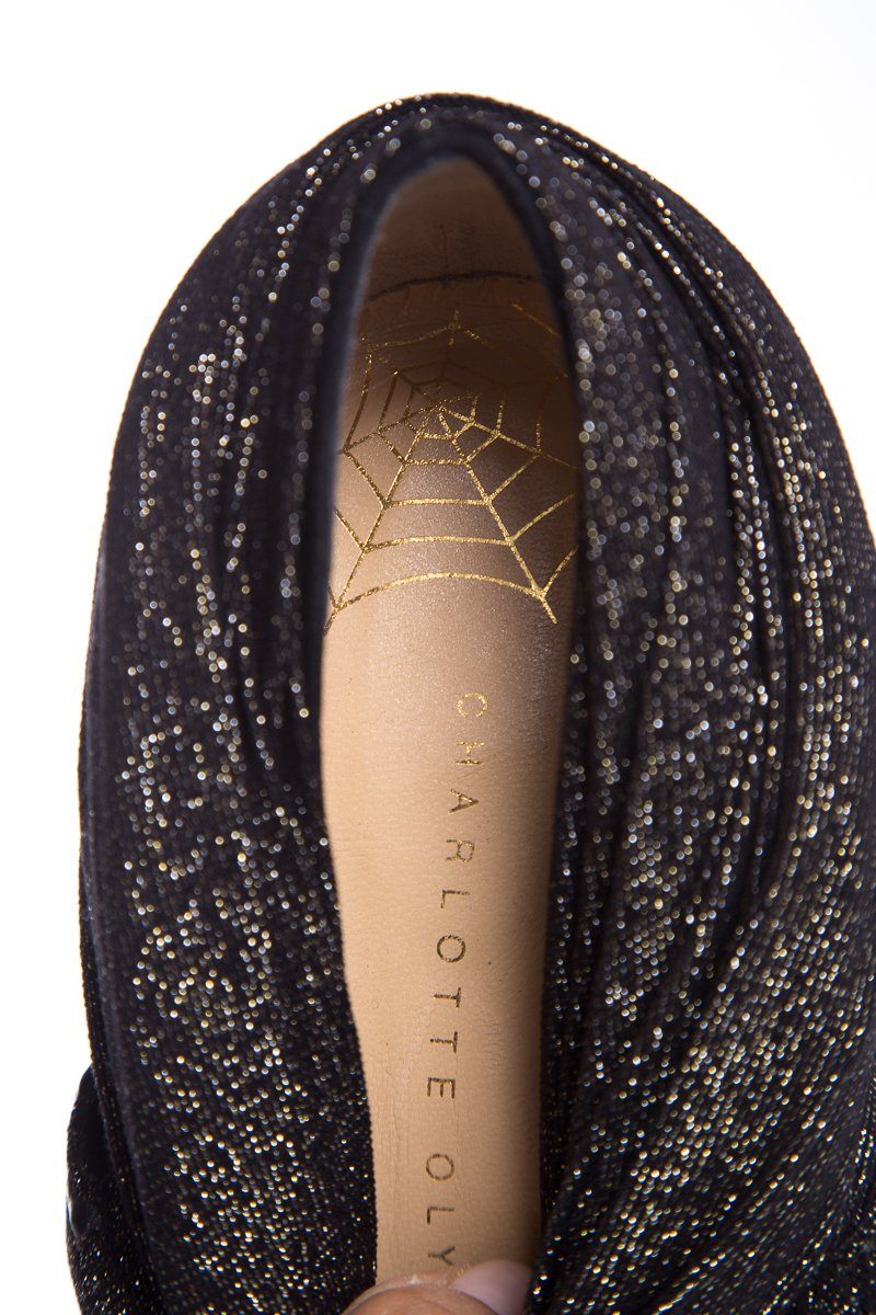 Charlotte Olympia Metallic Boots SZ 37