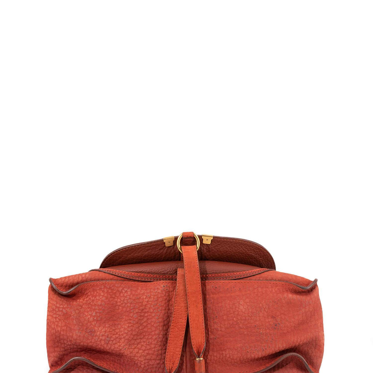 Chloe Calfskin Medium Marcie Saddle Bag Brown